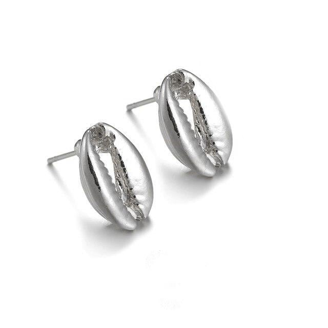 Boucles d'Oreilles Cauri Argent