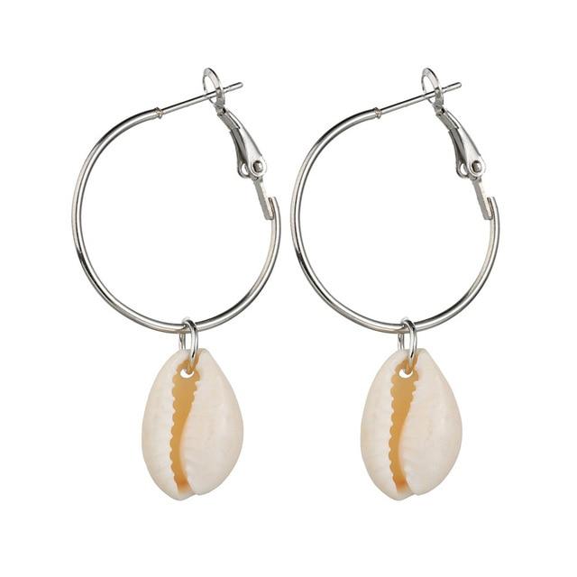 Boucles d'Oreilles Coquillage Créoles