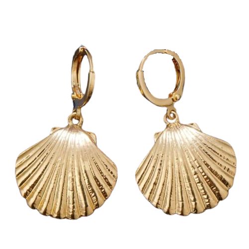 Boucles d'Oreilles Coquillage Écume de Vénus