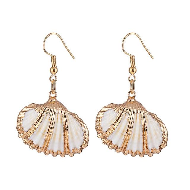 Boucles d'Oreilles Coquillage Nacre