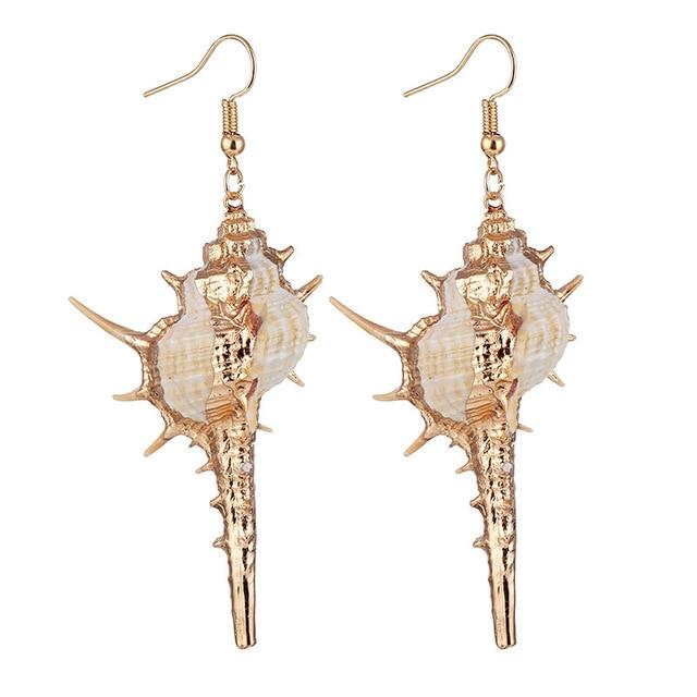 Boucles d'Oreilles Coquillage Original