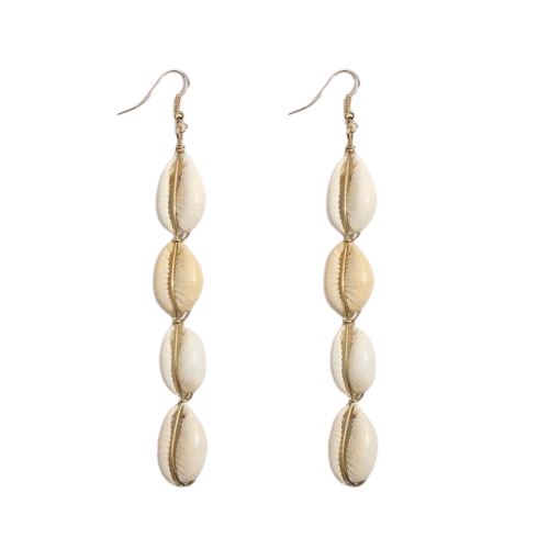 Boucles d'Oreilles Coquillage Pendantes