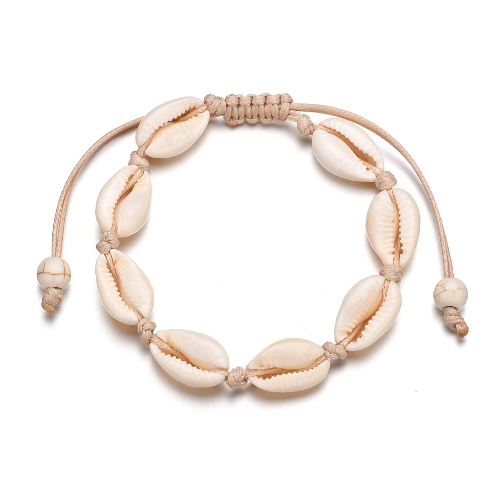 Bracelet Cheville Coquillage Cauri