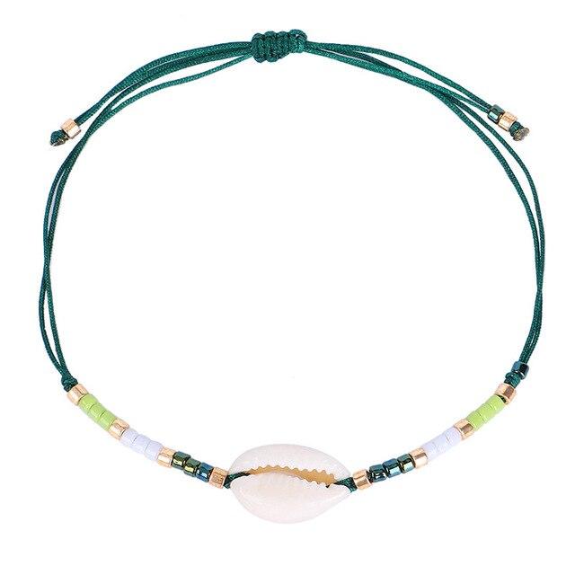 Bracelet Cheville Coquillage De Pêche