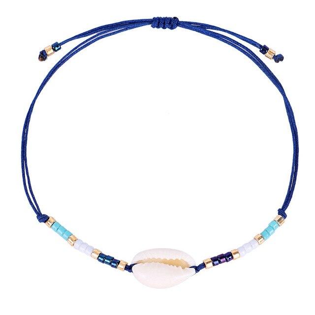 Bracelet Cheville Coquillage Fond Sous-Marin
