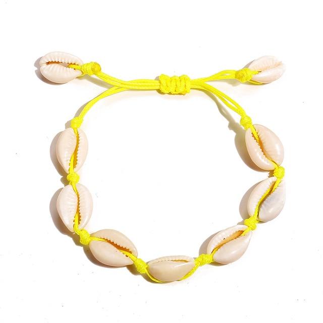 Bracelet Coquillage Jaune