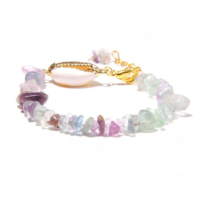 Bracelet Coquillage Pierres Et Cauri