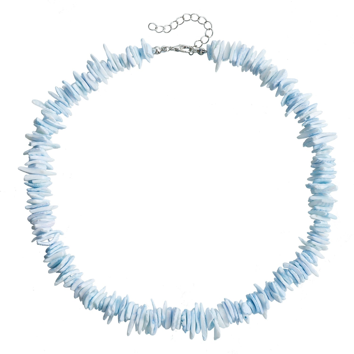 Collier Surfeur Coquillage Bleu